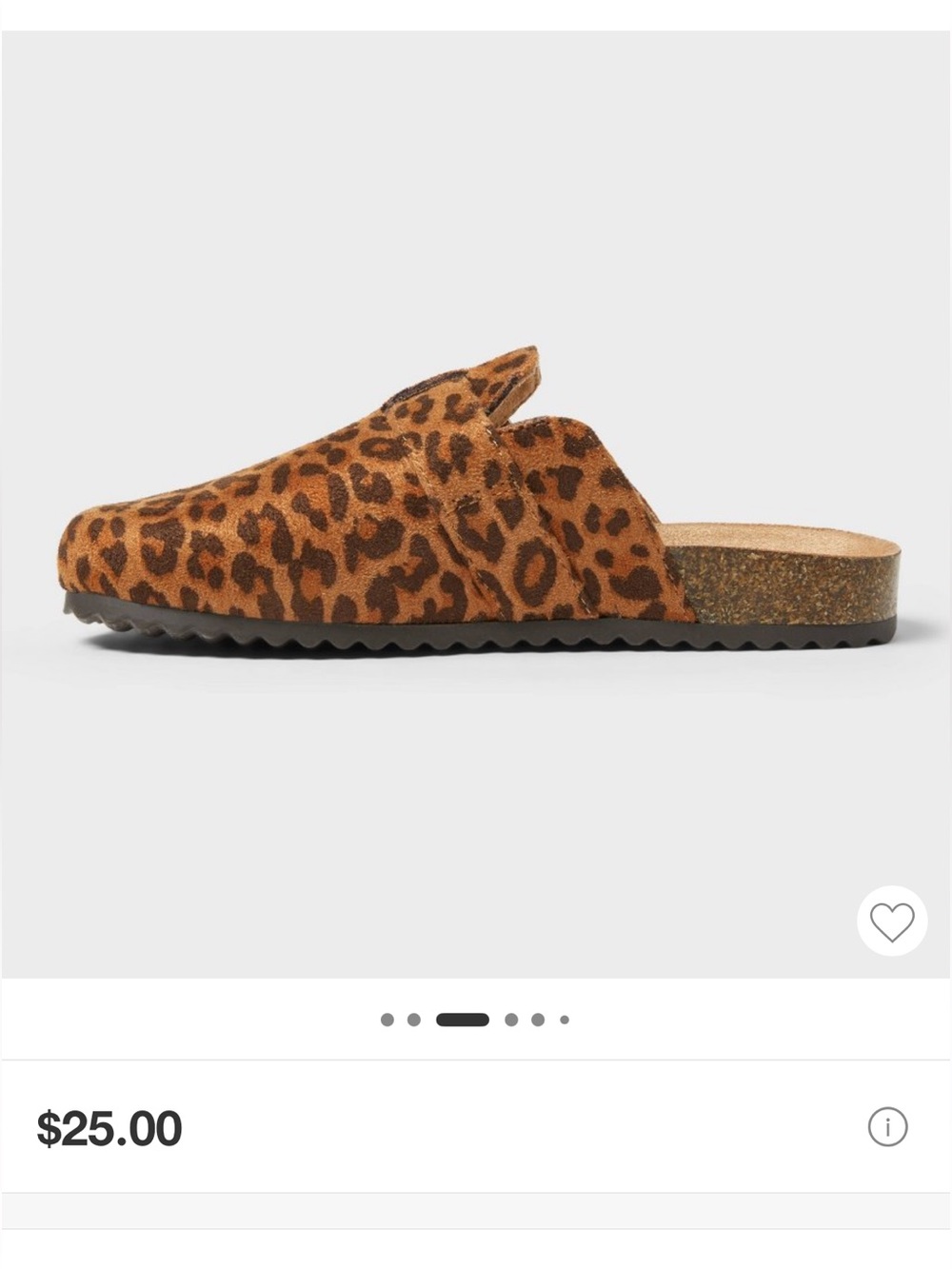 Cat & Jack Kids Leopard Print Slip-On Mule with Gold Buckle - Brown - Picture 3 of 5